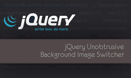 jQuery Unobtrusive Background Image Switcher | Bcat's Blog